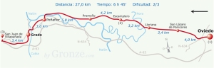 camino-primitivo-1 etape 1 Oviedo-Grado 2